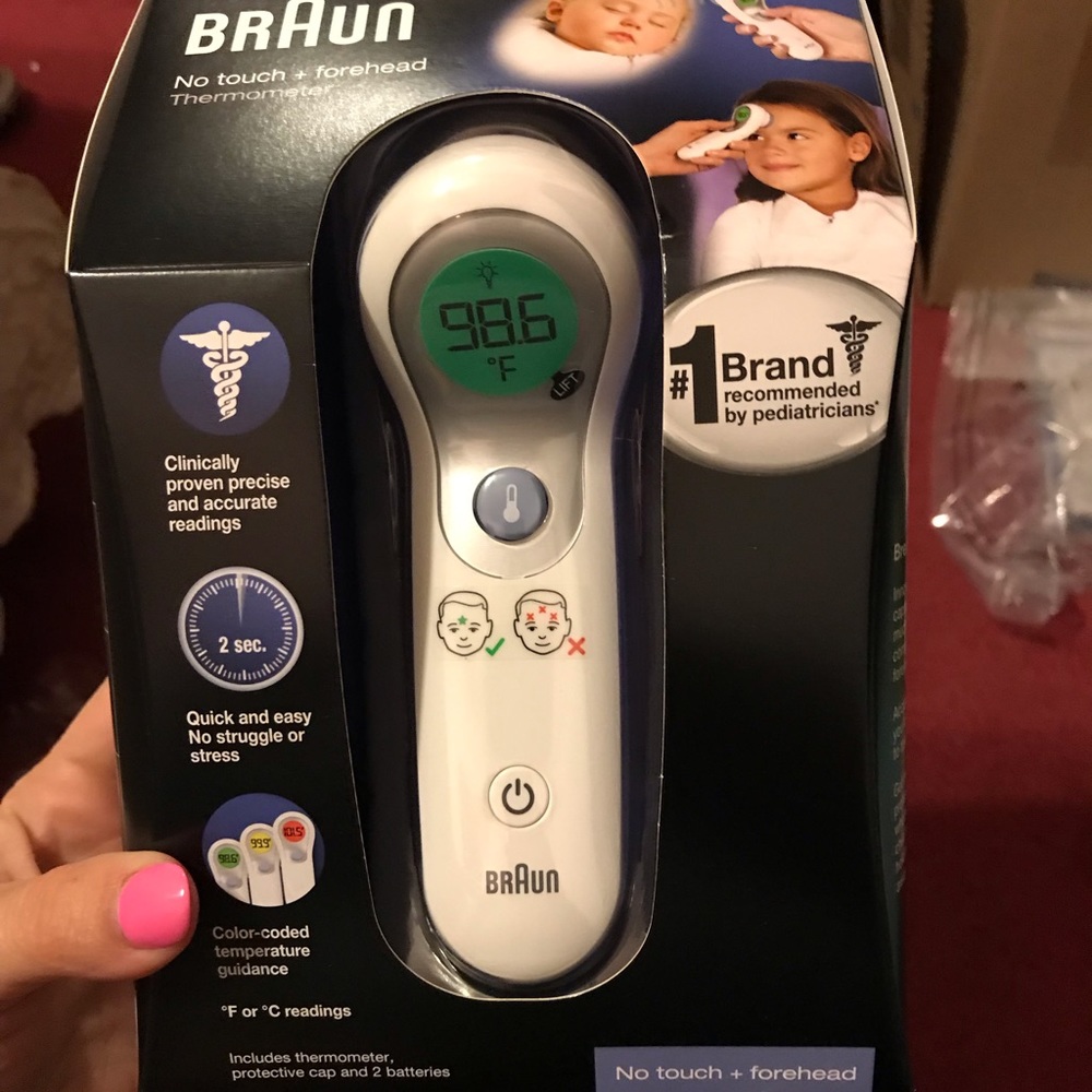 Braun no touch thermometer